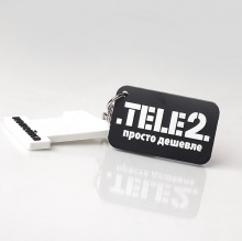 Брелок с логотипом TELE 2